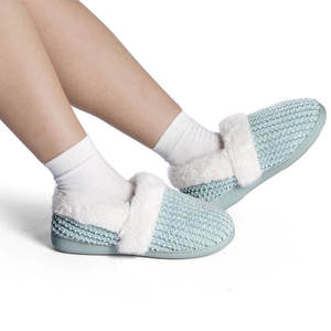 Chaussons d'intérieur pour hommes en laine chaude doublée de soie, rembourrage doux en mousse à mémoire de forme, poids du tissu 140g, confort intérieur, vente en gros - Product Image 6