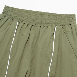 Service OEM ODM – Ensemble survêtement coupe ample 2 pièces personnalisé pour femme, léger, oversize, en nylon PVC antibactérien, pour homme - Product Image 3