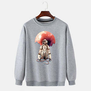 Sudadera con capucha con estampado de abullonado en 3D y logotipo personalizado al por mayor, Jersey de algodón 100% para hombre y sudaderas de invierno de talla grande unisex - Product Image 4