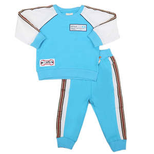 Traje de 2 Piezas de Manga Larga para Niños - Azul - Product Image 4