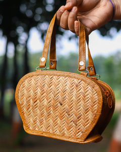 BOLSA DE BAMBÚ ECOLÓGICA REUTILIZABLE, BOLSA DE MANO DE BAMBÚ SOSTENIBLE Y NATURAL - Product Image 6