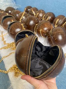 Monedero hecho a mano de cáscara de coco Cocoboo ideas BOLSO DE COCO PARA SEÑORA PARA MUJER BOLSO DE MANO DE CONCHA DE COCO MODA DE LOTO AZUL - Product Image 3