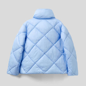 Women's Slim Fit Lightweight Knitted Bubble <b>Jacket</b> for Autumn Custom Embroidered Logo Breathable Winter Clothing <b>Jacket</b> - Product Image 6