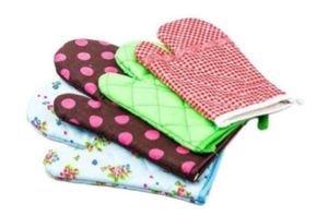 Guantes ecológicos de 100% algodón con estampado de logotipo personalizado, manoplas para horno de chef, guantes de cocina para barbacoa reutilizables con función resistente al calor - Product Image 5