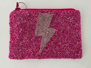 Monedero con cuentas Diseño de patrón unisex hecho a mano con intrincado bordado de cuentas de semillas inspirado - Product Image 4