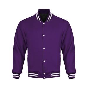 Custom Brand Embroidery Logo Men Varsity Jacket Cotton <b>Fleece</b> Hoodie Varsity Jackets Latest Style College Jackets - Product Image 4