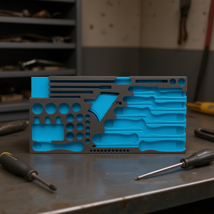 Hazet 2-Component Soft Foam Insert for <b>Tool</b> <b>Storage</b> Compatible with 1557/58 - Product Image 3