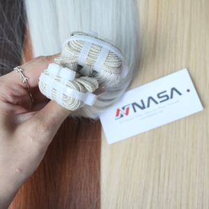 Extensions de cheveux Remy vierges vietnamiens lisses blonds de 26 pouces, double trame, super double tiré, 100g, de la marque NASA HAIR VIETNAM - Product Image 4