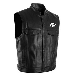 Reasonable Price 100% <b>Leather</b> Durable Material <b>Leather</b> <b>Vest</b> Best Quality Hot Selling Breathable <b>Men</b> <b>Leather</b> <b>Vest</b> - Product Image 1