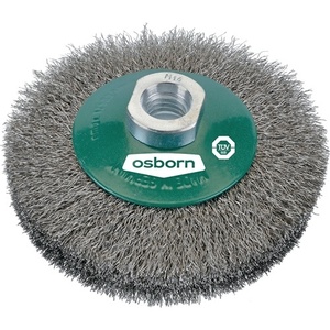 Conical <b>Brush</b> 100mm 0.2mm Stainless Steel Wire 20mm 12500 RPM-OSBORN - Product Image 1