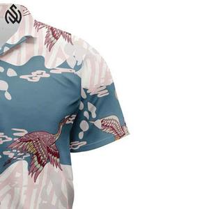 แฟชั่น2025ชุดเสื้อฮาวายพิมพ์ลายดอกไม้แขนสั้นลำลองชายหาดสำหรับผู้ชายเสื้อออกแบบเองได้สำหรับฤดูร้อน - Product Image 3