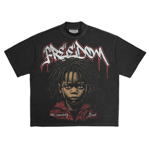 Camisetas Unisex de Verano de Alta Calidad con Estampado Gráfico de Moda Urbana, Marca Personalizada OEM, Venta al por Mayor, Estilo Vintage, Holgadas, para Gimnasio - Product Image 1