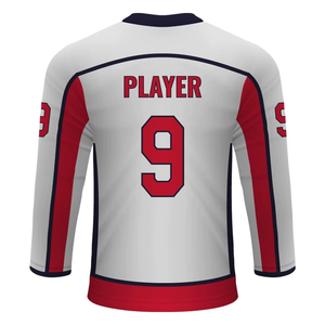 Nouveau maillot personnalisable Ensemble de maillots de hockey sur glace en polyester pour hommes Vêtements de sport imprimés par sublimation en gros - Product Image 3