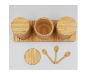 Caja de almacenamiento de té de bambú hecha a mano de alta calidad con tapa/caja de té de bambú de estilo Vintage con cuchara utensilios de cocina para el hogar cubiertos - Product Image 6