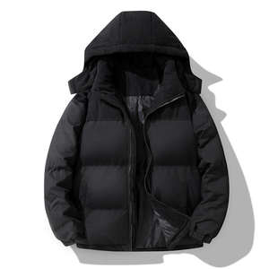 OEM 2026 Patchwork <b>Men's</b> Winter Cotton-Padded <b>Jacket</b> Trendy Loose Fit Color-Matching Design <b>Corduroy</b> Cotton Puffer <b>Jackets</b> - Product Image 4