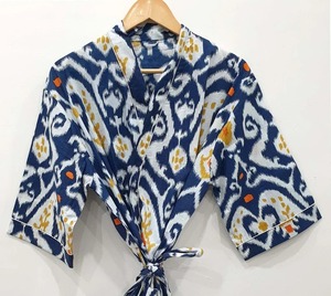 Kaftan de algodón 100% para mujer, conjunto de Kimono de estilo Oriental, ropa de Festival de algodón puro, Batas para verano y primavera - Product Image 1