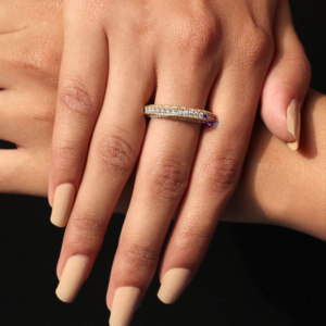 Anillos de Compromiso de Oro Amarillo de 14 Quilates con Baño de Rodio y Diamantes Cultivados en Laboratorio, Corte Brillante, Claridad VVS Mejorada, Anillos de Boda - Product Image 6