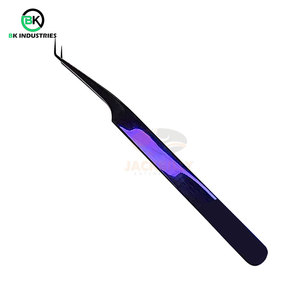 Professional <b>Eyelash</b> Tweezers for Salon Lash Extension Curved <b>Eyelash</b> Tweezers for Precision Lash <b>Application</b> - Product Image 1