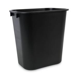 Boardwalk 14 Qt. Cubo de Basura de Plástico Negro con Laterales Blandos, Capacidad de 12L, Cubo de Basura Abierto para Oficina o Uso en Exteriores para Restaurantes - Product Image 1