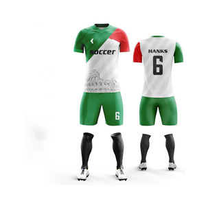 Uniforme de fútbol de media manga para deportes al aire libre de calidad superior, Impresión de logotipo personalizado, conjuntos multicolores para jugadores activos - Product Image 6