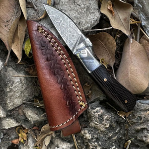 Damascus Steel Made <b>Hand</b> <b>Tools</b> Mini Handmade Skinner Knives Solid Color Custom Logo Mini Handmade Skinner Knives - Product Image 3