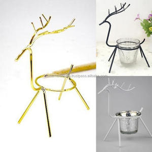 Portavelas creativo en metal con marco de ciervo, perfecto para fiestas de cumpleaños y decoración de celebración de Navidad, artículos de decoración festiva - Product Image 5
