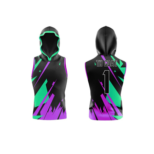 เสื้อฮู้ดฟุตบอล 7 คน แบบพิมพ์ลาย 3 มิติ พร้อมเสื้อกล้ามรัดรูป ชุดยูนิฟอร์ม 7v7 สกรีนโลโก้ทีมได้ตามสั่ง - Product Image 1