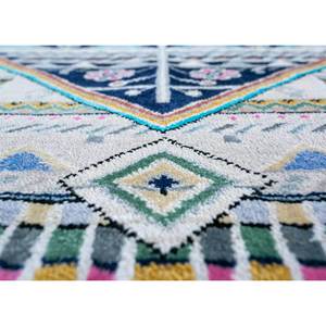 พรมไหมพรมผสมไหมไผ่ถักมือสีน้ำเงินแมนชาฮ่า ลายเรขาคณิตคลาสสิกขนาดใหญ่ สำหรับบ้าน ห้องนั่งเล่น ห้องโถง-Les-1366 - Product Image 3