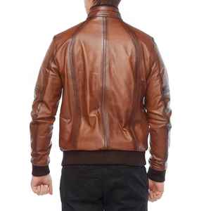 Top Latest Design Custom Genuine <b>Leather</b> <b>Jacket</b> Most Popular Quality Custom Made <b>Men</b> <b>Leather</b> <b>Jacket</b> - Product Image 5