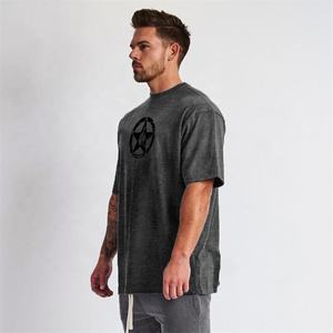 Sudaderas Holgadas de Gran Tamaño para Hombre, 100% Algodón Jersey de Alta Calidad, con Logotipo Bordado e Impresión Puff, Camisetas Gruesas Personalizadas de Tallas Grandes - Product Image 2
