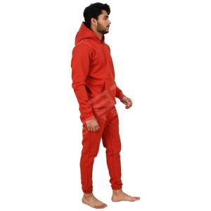 Trajes de chándal de alta calidad con logotipo personalizado para hombre, chándal rojo deportivo, conjuntos de 2 piezas de última moda, chándal para hombre - Product Image 3