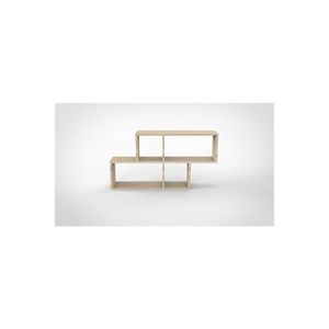 Étagère murale décorative multifonctionnelle à quatre niveaux en bois brun moderne Ernie, fabriquée en Turquie - Product Image 2