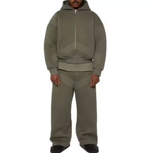 Nouveautés en gros ensemble de survêtement de gymnastique pour hommes pantalon élastique avec pantalon évasé pour le jogging d'hiver ensemble deux pièces en vente - Product Image 1