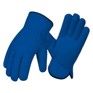 Premium Quality Goat Grain Leather Safety <b>Gloves</b> Hand Arm Protection for Drivers Industrial Working Mining Construction Workers - Product Image 4