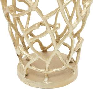 Florero de latón de calidad superior con acabado dorado brillante para el hogar, sala de estar, mesa, Metal decorativo - Product Image 4