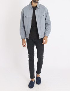 แจ็กเก็ตหนัง PU สำหรับผู้ชาย, แจ็กเก็ตหนังสีดำแฟชั่นสไตล์อังกฤษ - Product Image 5