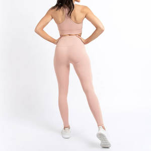 Nuevo conjunto de Yoga con estampado de 2 piezas al por mayor para mujer, sujetador y mallas deportivos sin costuras de talla grande para ropa deportiva de gimnasio - Product Image 4