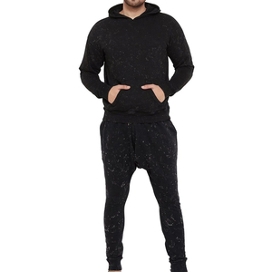 Trajes Deportivos con Capucha para Hombre de Primera Calidad, 100% Algodón, Tallas Grandes, Técnicas de Impresión de Logotipo Personalizado, Transpirables, con Pedrería, de Fábrica OEM - Product Image 5