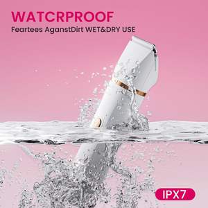 Rasoir électrique rechargeable 5-en-1 pour femme, utilisation humide/sèche, indolore, étanche IPX7, tondeuse bikini pour le visage, le corps, les jambes et les zones intimes - Product Image 3