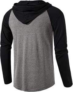 Sudadera Casual de Invierno para Hombre, Color Sólido, 100% Algodón, Felpa, Corte Regular, Ecológica, Transpirable, de Secado Rápido, con Bolsillo, Ropa de Moda - Product Image 1