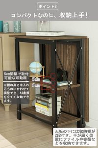 <span class=keywords><strong>Table</strong></span> à manger moderne <span class=keywords><strong>table</strong></span> pliante en bois avec étagère de rangement <span class=keywords><strong>table</strong></span> d'étude pliante pour la cuisine à domicile - Product Image 4