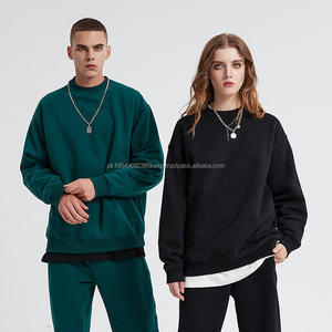 Sudadera de cuello redondo unisex de algodón polar con serigrafía y logotipo personalizado al por mayor, sudadera de cuello redondo bordada para hombre - Product Image 3