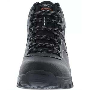 Stivali da Trekking Vintage in Ecopelle per Uomo, Scarpe Outdoor Impermeabili Comode con Soletta in Rete, Nere, Taglia 12M - Product Image 3