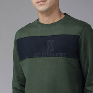 Venta al por mayor 100% algodón cuello redondo hombres sudadera hecha a medida básica para el invierno a bajo precio de venta - Product Image 5