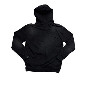 เสื้อฮู้ดดี้ผู้ชายทรงโอเวอร์ไซส์ ผ้าคอตตอนฟลีซ ปักลายแบบแอพพลิเค ไม่มีกระเป๋า ปักลายแบบแพทช์ ล้างสีแบบแอซิดวอช - Product Image 6