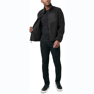 Recién llegado, chaqueta de concha suave de invierno grueso de forro polar para hombre, diseño superior personalizado, OEM, ODM, precio bajo de fábrica con cuello levantado - Product Image 4