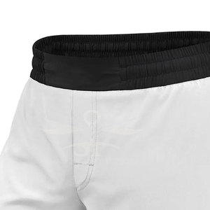Shorts MMA légers taille mi-haute avec ceinture élastique, respirants, confortables, motif uni, pour la vente en ligne en gros - Product Image 4