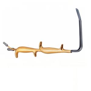 Retractor Quirúrgico de Fibra Óptica Estilo Ferriera, Manual, de Acero Inoxidable de Alta Calidad, Extremo Liso, Doble Mango, Instrumento Médico - Product Image 6