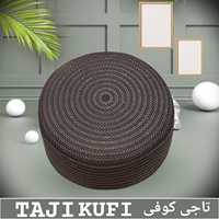 Chapeau de Kufi de prière islamique Taji de Style modeste de qualité supérieure fabriqué en coton polyester de haute qualité Logo personnalisé étiquetage accessoire de vêtement
