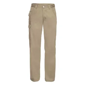 Pantalons de travail en polycoton twill personnalisés pour adultes, pour t-shirts promotionnels - Product Image 2